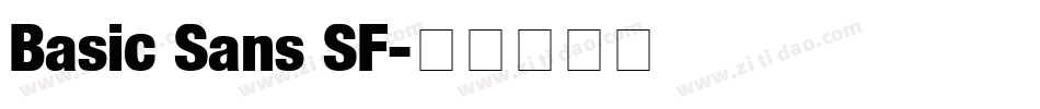 Basic Sans SF字体转换